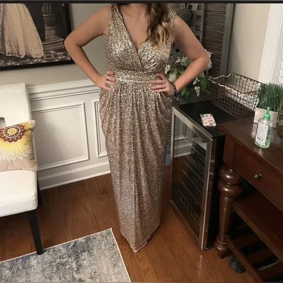 Badgley Mischka Glitz Gown size 6 - Picture 8 of 13